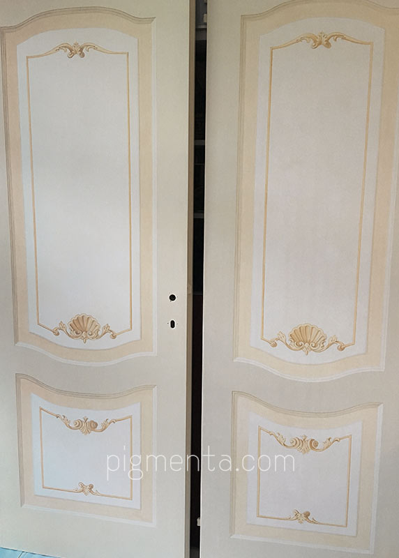 classic doors decorated by hand