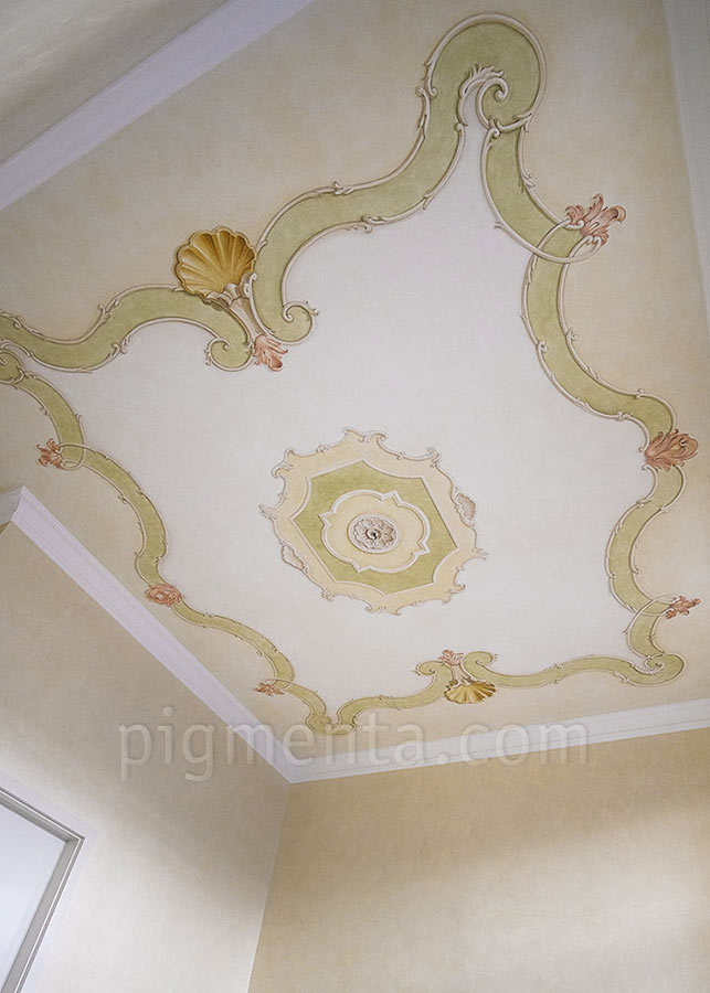 plafond classique décorées baroque